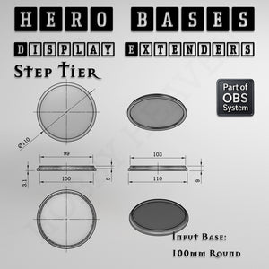 Hero Bases Display Extenders | Convert Gaming Bases to Display Bases & Plinths