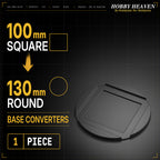 Square to Round Base Converters 3D Print Full Range