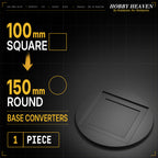 Square to Round Base Converters 3D Print Full Range