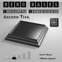 Hero Bases Display Extenders | Squares and Rectangles | Convert Gaming Bases to Display Bases & Plinths
