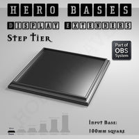 Hero Bases Display Extenders | Squares and Rectangles | Convert Gaming Bases to Display Bases & Plinths