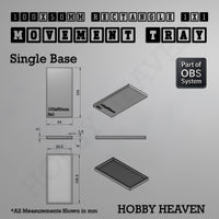 Rectangle Movement Trays | Cavalry & Monsters | 50×25-100×60mm | OBS System
