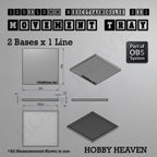 Rectangle Movement Trays | Cavalry & Monsters | 50×25-100×60mm | OBS System