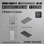 Rectangle Movement Trays | Cavalry & Monsters | 50×25-100×60mm | OBS System