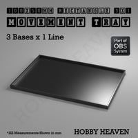 Rectangle Movement Trays | Cavalry & Monsters | 50×25-100×60mm | OBS System