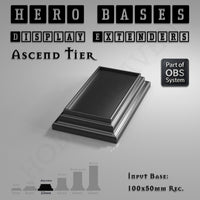 Hero Bases Display Extenders | Squares and Rectangles | Convert Gaming Bases to Display Bases & Plinths
