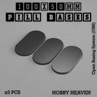 Pill Bases Range - 3d Print Full Range Tabletop Games
