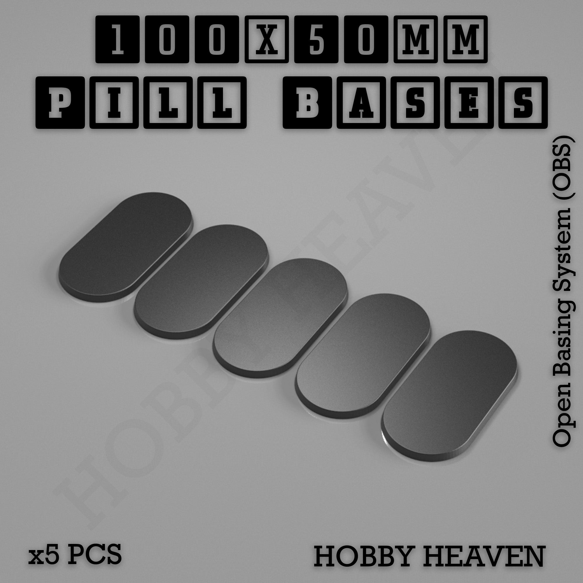 Pill Bases Range - 3d Print Full Range Tabletop Games