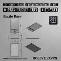 Rectangle Movement Trays | Cavalry & Monsters | 50×25-100×60mm | OBS System

