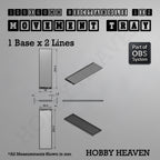Rectangle Movement Trays | Cavalry & Monsters | 50×25-100×60mm | OBS System