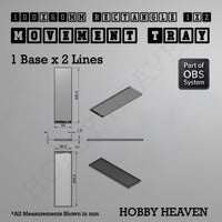 Rectangle Movement Trays | Cavalry & Monsters | 50×25-100×60mm | OBS System
