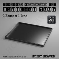 Rectangle Movement Trays | Cavalry & Monsters | 50×25-100×60mm | OBS System