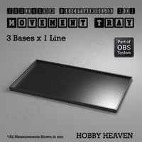 Rectangle Movement Trays | Cavalry & Monsters | 50×25-100×60mm | OBS System