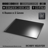 Rectangle Movement Trays | Cavalry & Monsters | 50×25-100×60mm | OBS System