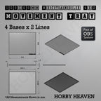 Rectangle Movement Trays | Cavalry & Monsters | 50×25-100×60mm | OBS System
