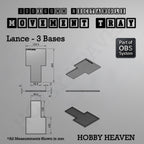 Rectangle Movement Trays | Cavalry & Monsters | 50×25-100×60mm | OBS System