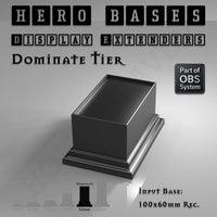 Hero Bases Display Extenders | Squares and Rectangles | Convert Gaming Bases to Display Bases & Plinths
