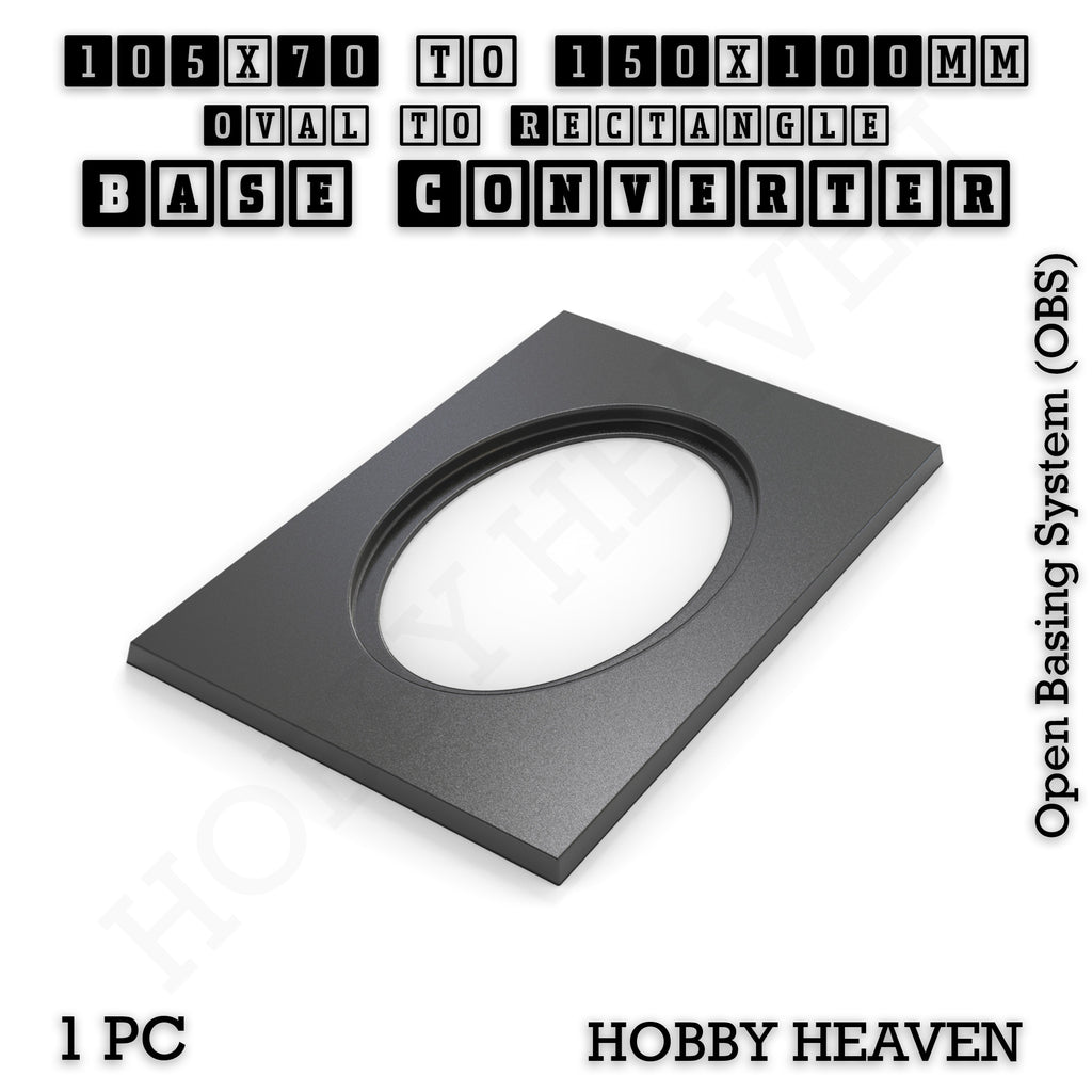 Wargaming Oval to Rectangle Base Converters – Tabletop Games | 3D Printed Tabletop Accessories