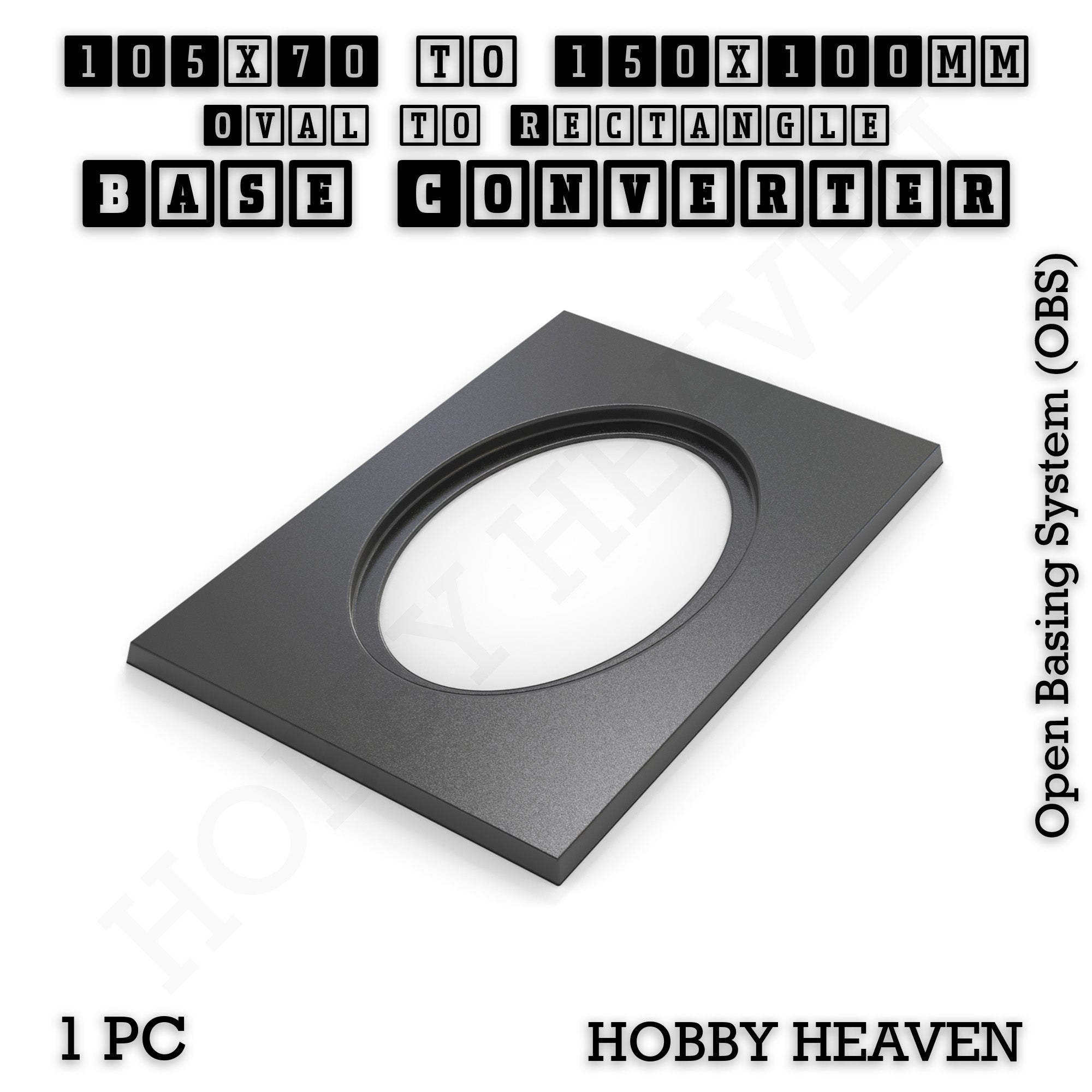 Wargaming Oval to Rectangle Base Converters – Tabletop Games | 3D Printed Tabletop Accessories