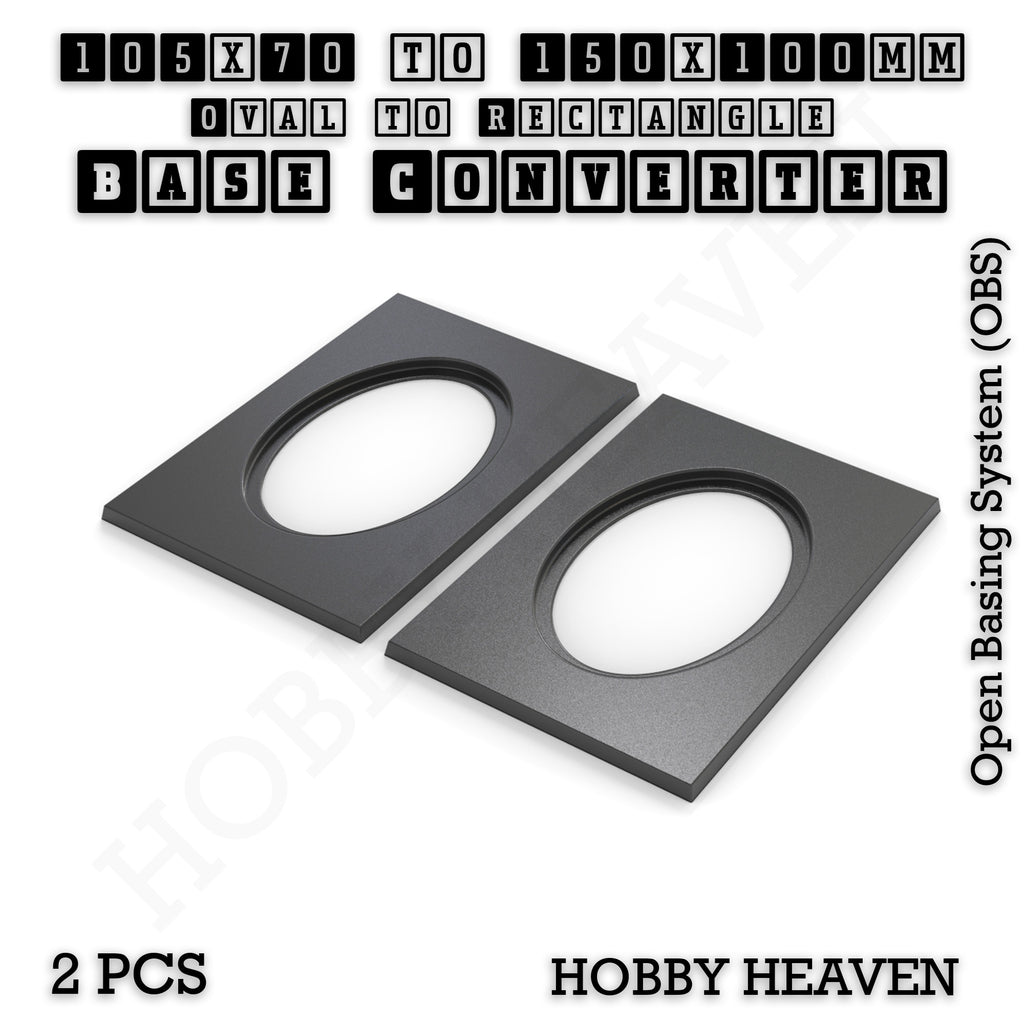 Wargaming Oval to Rectangle Base Converters – Tabletop Games | 3D Printed Tabletop Accessories
