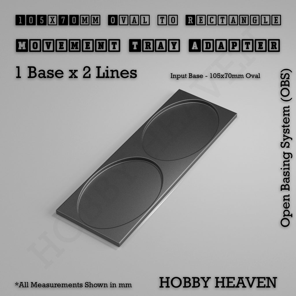 Oval to Rectangle Movement Tray Adapters