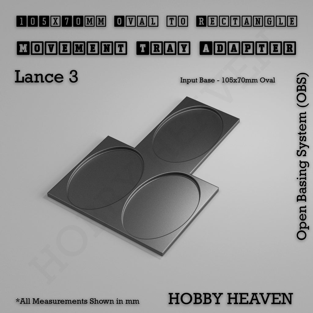 Oval to Rectangle Movement Tray Adapters