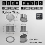 Hero Bases Display Extenders | Round and Ovals | Convert Gaming Bases to Display Bases & Plinths