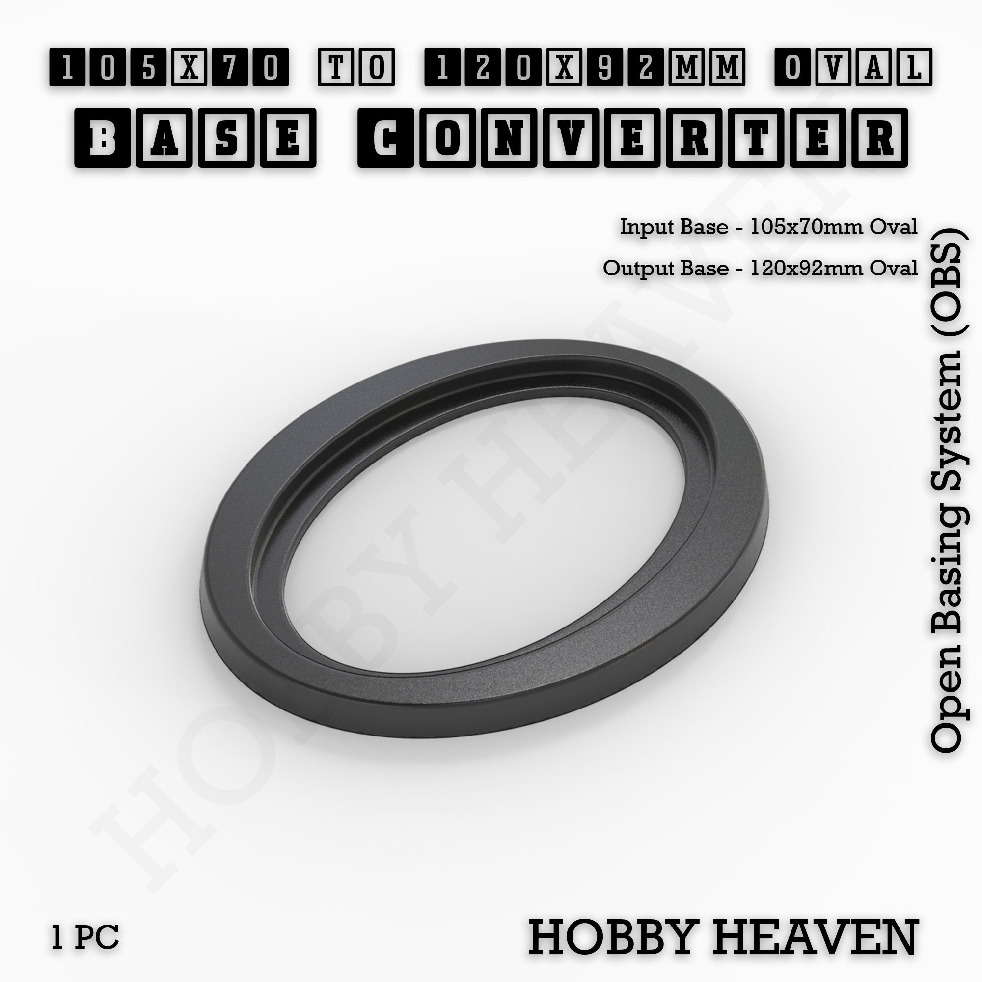 Oval To Oval Bases Size Converters 3d Print Full Range