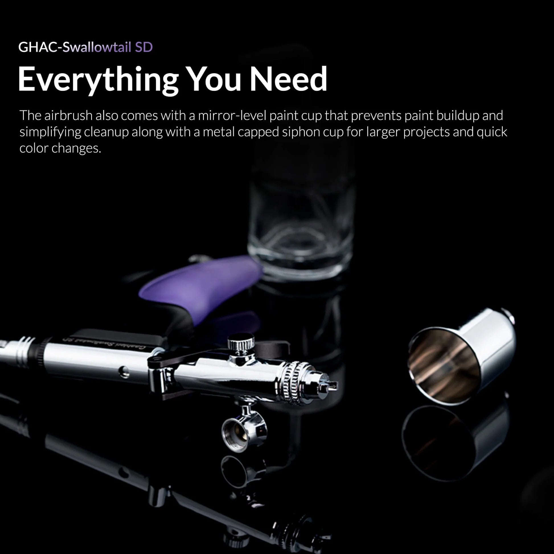 Gaahleri Swallowtail SD Side Feed Airbrush 0.28 / 0.5mm