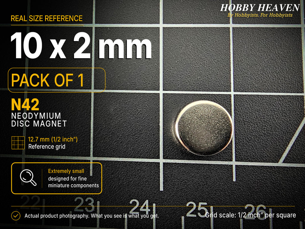10mm x 2mm N42 Neodymium Disc Magnets