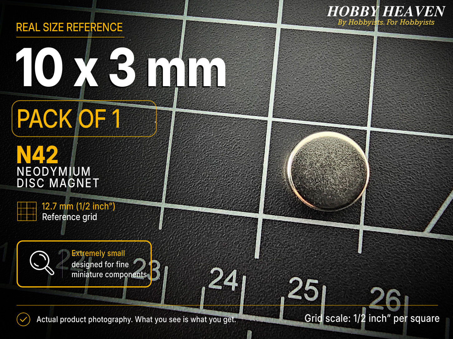 10mm x 3mm N42 Neodymium Disc Magnets