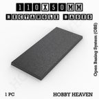 Rectangle Bases Range Sizes - 75x30mm to 125x40mm Medium Sizes 3d Print Full Range Tabletop Games