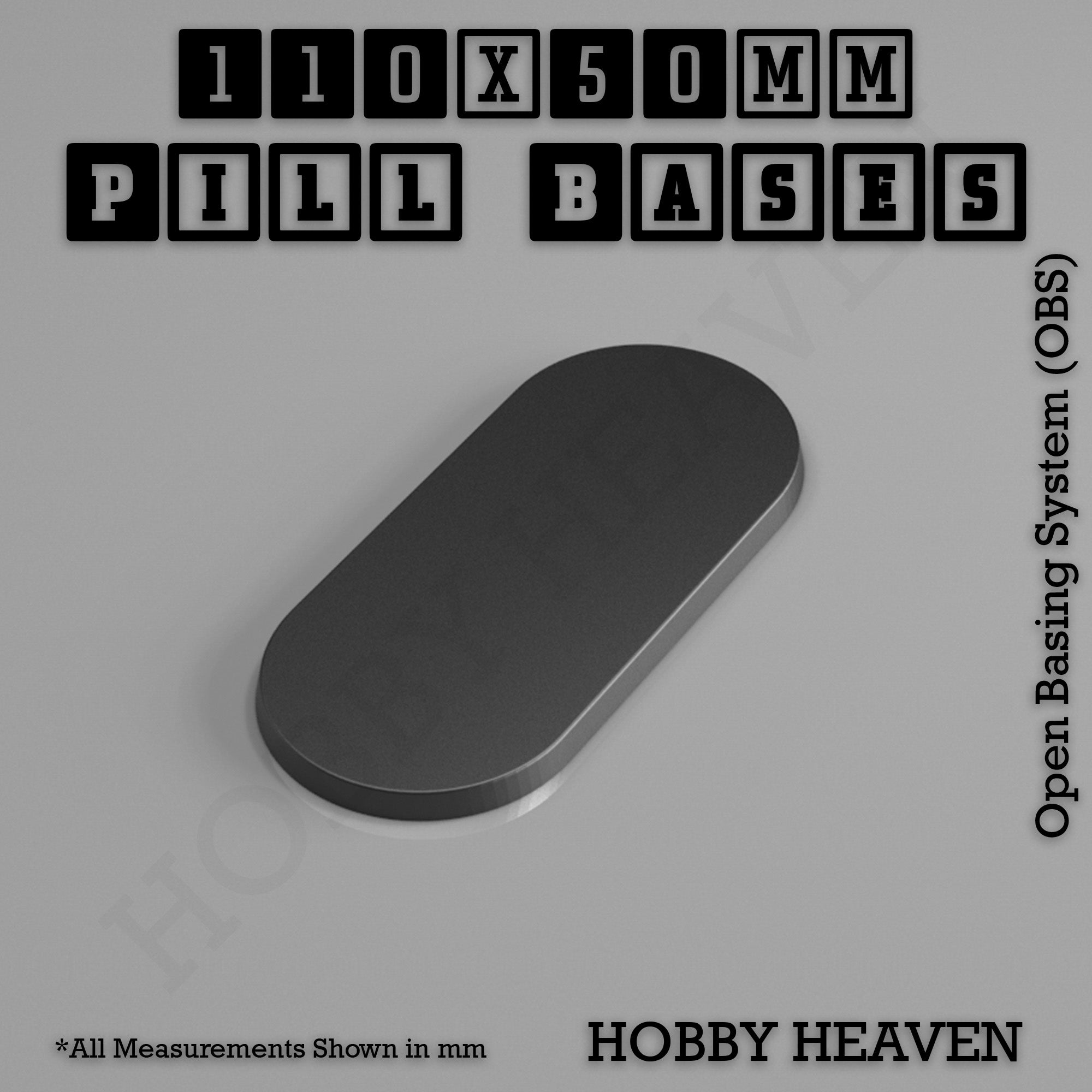 Pill Bases Range - 3d Print Full Range Tabletop Games