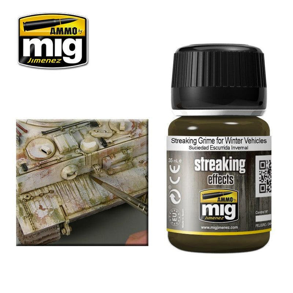 AMMO By MIG Streaking Grime for Winter Vehicles MIG1205 - Hobby Heaven