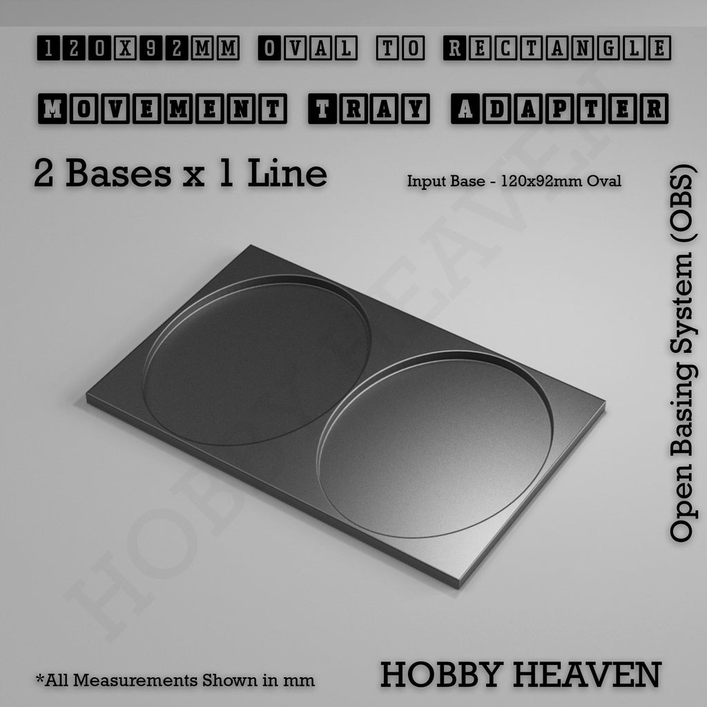 Oval to Rectangle Movement Tray Adapters