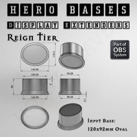 Hero Bases Display Extenders | Convert Gaming Bases to Display Bases & Plinths
