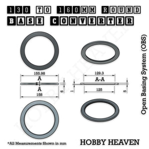 Round Bases Size Converters Round to Round 3d Print Full Range