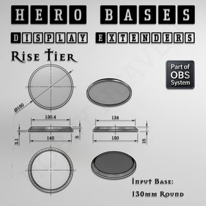 Hero Bases Display Extenders | Convert Gaming Bases to Display Bases & Plinths