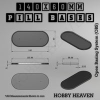 Pill Bases Range - 3d Print Full Range Tabletop Games
