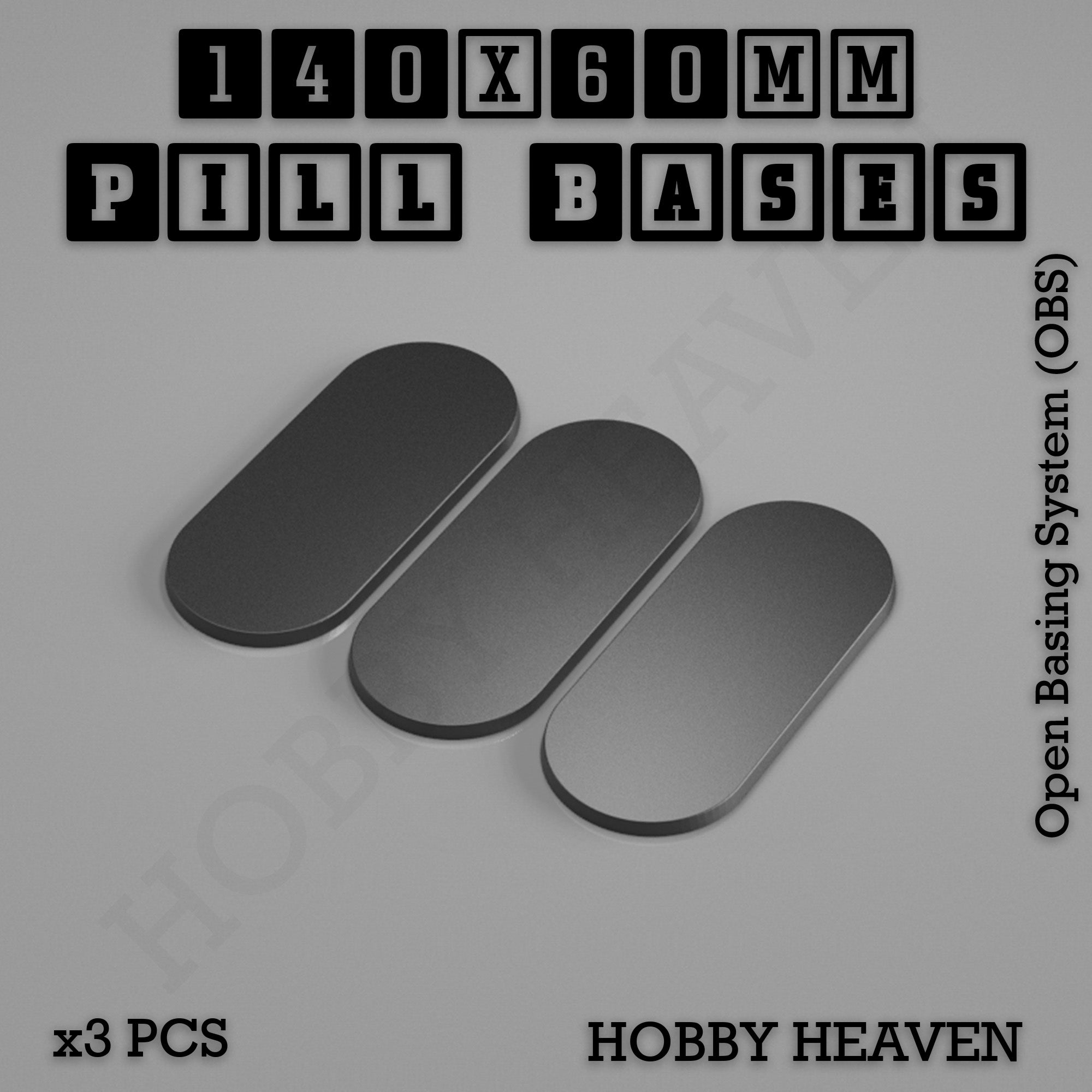 Pill Bases Range - 3d Print Full Range Tabletop Games