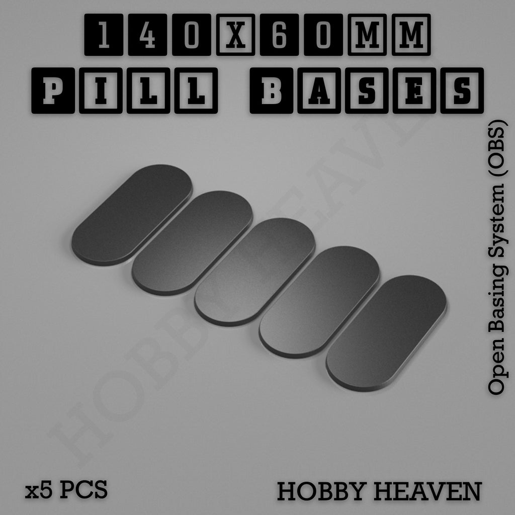 Pill Bases Range - 3d Print Full Range Tabletop Games