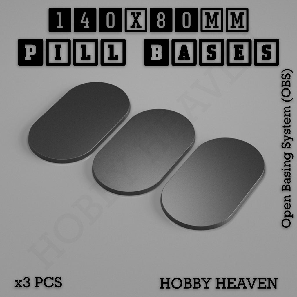 Pill Bases Range - 3d Print Full Range Tabletop Games