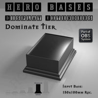 Hero Bases Display Extenders | Squares and Rectangles | Convert Gaming Bases to Display Bases & Plinths
