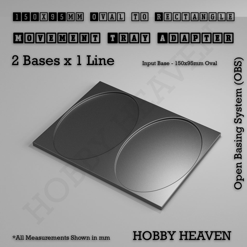 Oval to Rectangle Movement Tray Adapters