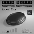Hero Bases Display Extenders | Round and Ovals | Convert Gaming Bases to Display Bases & Plinths