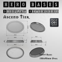 Hero Bases Display Extenders | Convert Gaming Bases to Display Bases & Plinths
