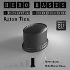 Hero Bases Display Extenders | Round and Ovals | Convert Gaming Bases to Display Bases & Plinths