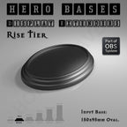 Hero Bases Display Extenders | Round and Ovals | Convert Gaming Bases to Display Bases & Plinths