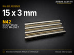 15mm x 3mm N42 Neodymium Disc Magnets