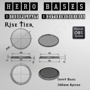 Hero Bases Display Extenders | Convert Gaming Bases to Display Bases & Plinths
